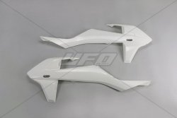 UFO OSŁONY CHŁODNICY KTM SX/SXF 16-18 (Z WYJĄTKIEM SX 250 16), EXC/EXCF TPI 17-19, KOLOR BIAŁY