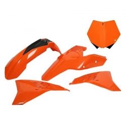 UFO KOMPLET PLASTIKÓW KTM SX 85 13-17 KOLOR OEM 13-14 (POMARAŃCZOWY) (KT514E999)