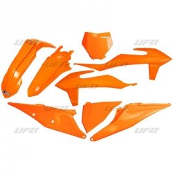 UFO KOMPLET PLASTIKÓW KTM SX 125/150/250 19-22, SXF (SX-F) 250/350/450 19-22 KOLOR POMARAŃCZOWY (KT522E127)