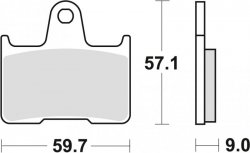 TRW ZF KLOCKI HAMULCOWE KH254 SINTER STREET SUZUKI GSXR 600 04-05, GSF 650 05-06, GSXR 750 04-05, GSX 1400 01-07, TYŁ