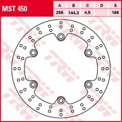 TRW ZF TARCZA HAMULCOWA PRZÓD HONDA NSS 125 FORZA 15-, SH 300 07-, (256X144X4,5MM)
