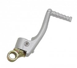 PSYCHIC DŹWIGNIA STARTERA (KOPKA / KIKSTARTER) HONDA CR 125 85-97 (OEM: 28300-KZ4-000; 28300-KZ4-600) (ALUMINIOWA) KOLOR SREBRNY