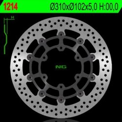 NG TARCZA HAMULCOWA PRZÓD SUZUKI GSXR 600/750 08-18, GSXR 1000 09-16, GSX 750Z 08-21 (310X102X5MM) (6X8,5MM) PŁYWAJĄCA