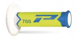 PROGRIP MANETKI PG788 OFF ROAD (22+25MM, DŁ.115MM) KOLOR JASNY NIEBIESKI/ŻÓŁTY FLUO/BIAŁY (TRÓJSKŁADNIKOWE) (788-278)