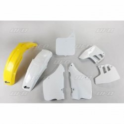 UFO KOMPLET PLASTIKÓW SUZUKI RM 125 92 KOLOR OEM (BIŁAY/ŻÓŁTY) (SU397E999)