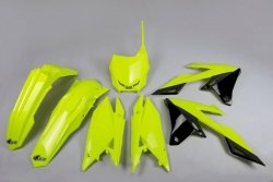 UFO KOMPLET PLASTIKÓW SUZUKI RMZ 250 19-25, RMZ 450 18-25 KOLOR ŻÓŁTY FLUO (SU418DFLU)