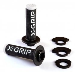 X-GRIP MANETKI (GRIPY) BRAAAAP GRIPS LOCK-ON-GRIP (Z ADAPTERAMI ROLGAZU) WHITE KOLOR BIAŁY