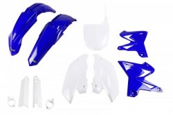 UFO KOMPLET PLASTIKÓW (FULL KIT) Z OSŁONAMI TELESKOPÓW (AMORTYZATORÓW) YAMAHA YZ 125 / 250 08-14 RESTYLING KOLOR OEM (NIEBIESKI 