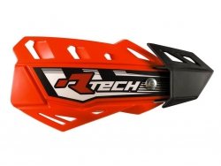 Racetech osłony rąk FLX cross/enduro z mocowaniami pomarańczowy neon