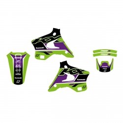 BLACKBIRD KOMPLET NAKLEJEK (OKLEIN) KAWASAKI KX 125/250 94-98 DREAM 5 KOLOR ZIELONY CZARNY