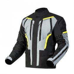 KURTKA TEKSTYLNA OZONE TOUR III BLACK/GREY/FLUO YELLOW 13XL