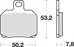 TRW klocki hamulcowe tył Benelli TNT - Naked Tre 1130  ( 06-15)