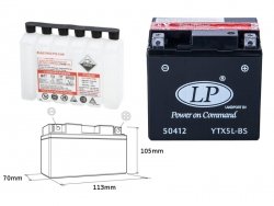  LANDPORT Yamaha TDR 125 R (93-02) akumulator  elektrolit osobno 