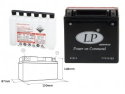 LANDPORT Buell S3 1200 Thunderbolt (97-99) akumulator elektrolit osobno 