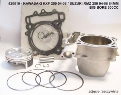 Cylinder komplet Vertex Kawasaki KXF 250 04-08 / Suzuki RMZ 250 04-06 84mm BIG BORE 300ccm (+7,00mm)