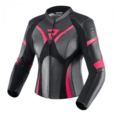 KURTKA SKÓRZANA REBELHORN REBEL LADY BLACK/PINK D38