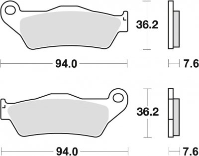 TRW klocki hamulcowe przód Triumph Bonneville 1200 Speedmaster ABS  (18-)