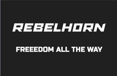 ODZNAKA NA RZEP REBELHORN FREEDOM ALL THE WAY BLACK 50X80MM