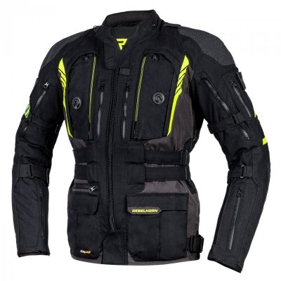 KURTKA TEKSTYLNA REBELHORN PATROL BLACK/FLO YELLOW L