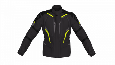 KURTKA TEKSTYLNA OZONE TOUR III BLACK/FLUO YELLOW L