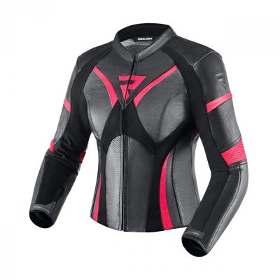 KURTKA SKÓRZANA REBELHORN REBEL LADY PINK/BLACK D44