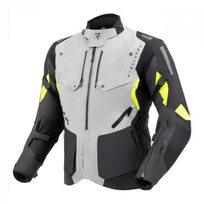 KURTKA TEKSTYLNA REBELHORN HIKER IV BLACK/GREY/FLUO YELLOW XL