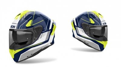 KASK AIROH SPARK 2 CHRONO BLUE/YELLOW GLOSS L