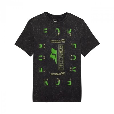 T-SHIRT FOX THROTTLE PREM BLACK M