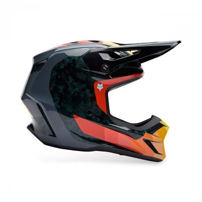 KASK FOX V3 RS GRID BLACK/ORANGE M