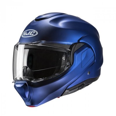 KASK MOTOCYKLOWY HJC F100 SOLID SEMI FLAT METALLIC BLUE M