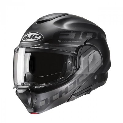 KASK MOTOCYKLOWY HJC F100 HETAL BLACK XL