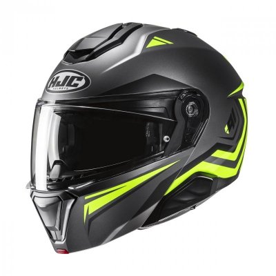 KASK HJC I91 TRICUS BLACK/YELLOW L