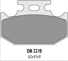 Delta Braking SUZUKI 	250 RM (89-95) klocki hamulcowe tył