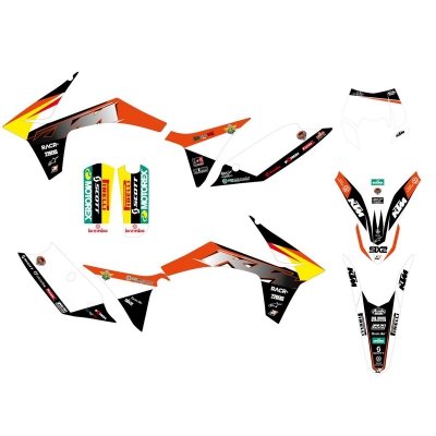 BLACKBIRD KOMPLET NAKLEJEK (OKLEIN) KTM SX SXF (11-12) REPLICA KTM TROFEO 2021