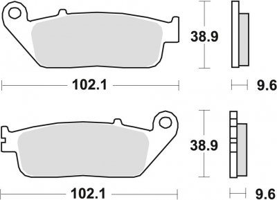 TRW klocki hamulcowe przód HONDA CB - X 500 (13-16)