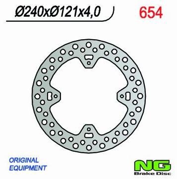 Tarcza hamulcowa tylna Honda CRF 450 R/X (02-) 