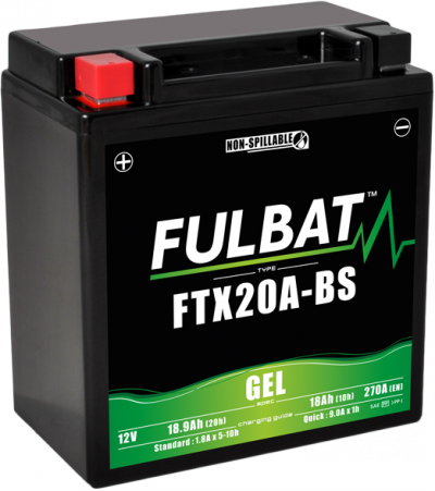 Akumulator FULBAT FUL GEL - FTX20A-BS / YTX20A-BS (Żelowy, bezobsługowy)
