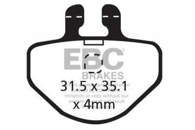 CFA311R - Klocki hamulcowe rowerowe (organiczne wyczynowe) EBC Brakes