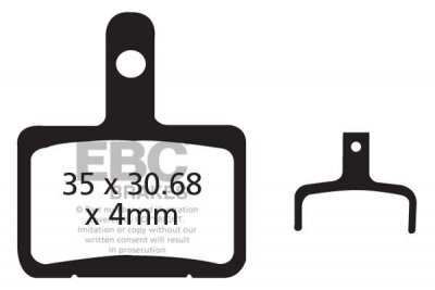 CFA327HH - Klocki hamulcowe rowerowe (spiekane) EBC Brakes