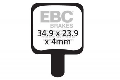 CFA340R - Klocki hamulcowe rowerowe (organiczne wyczynowe) EBC Brakes