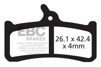 CFA359 - Klocki hamulcowe rowerowe (organiczne) EBC Brakes