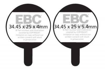 CFA378 - Klocki hamulcowe rowerowe (organiczne) EBC Brakes