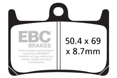 Klocki hamulcowe EBC EPFA380HH Extreme Pro (kpl. na 1 tarcze)