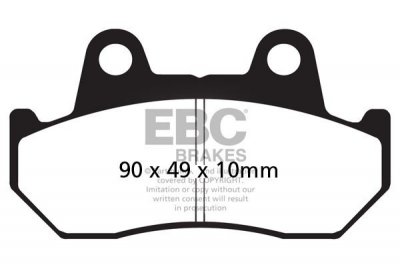 Klocki hamulcowe EBC FA069V V-PAD (kpl. na 1 tarcze)