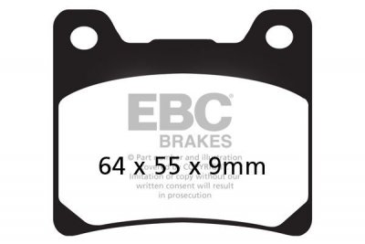 Klocki hamulcowe EBC FA088V V-PAD (kpl. na 1 tarcze)