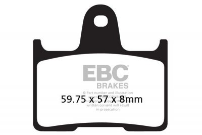 Klocki hamulcowe EBC FA254V V-PAD (kpl. na 1 tarcze)