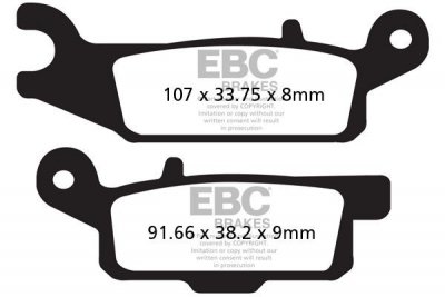 Klocki hamulcowe EBC FA446TT (kpl. na 1 tarcze)