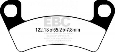 Klocki hamulcowe EBC FA740TT (kpl. na 1 tarcze)