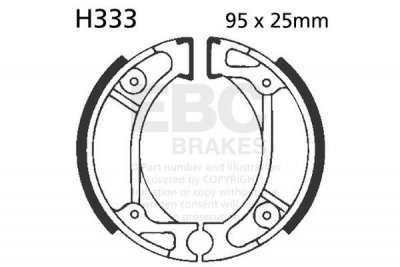 Szczęki hamulcowe EBC H333 (1 kpl.)