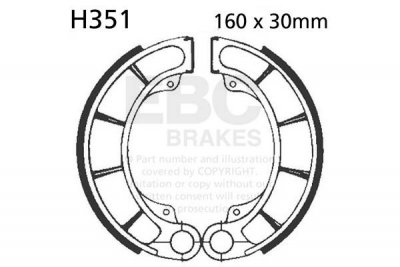 Szczęki hamulcowe EBC H351 (1 kpl.)